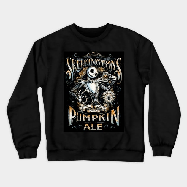 Pumpkin Ale, halloween, halloween jack, jack skellington, the nightmare before Christmas, jack halloween Crewneck Sweatshirt by JDVNart